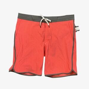 Eddie Bauer Board Shorts Mens 36 Orangeade Graphite Amphib Outdoor Swim Surf